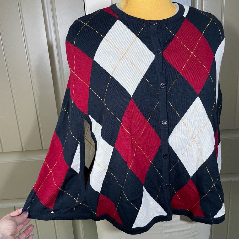 Pendleton Argyle Capelet NWT